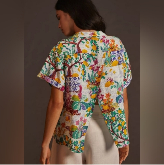 Maevr Colorful Floral Button-Up Shirt - Picture 3 of 9